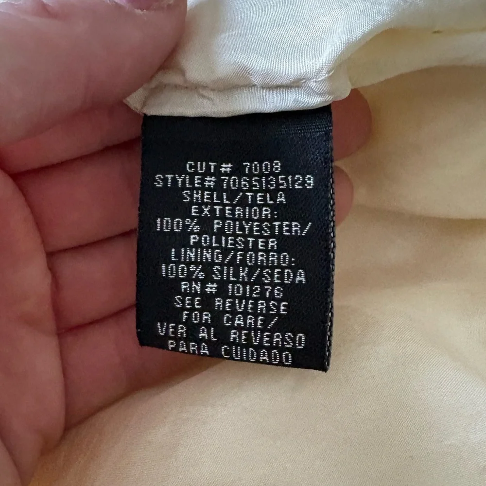 Small Eci New York Vintage y2k Cream Lace Silk Lined Midi Skirt - Picture 3 of 7